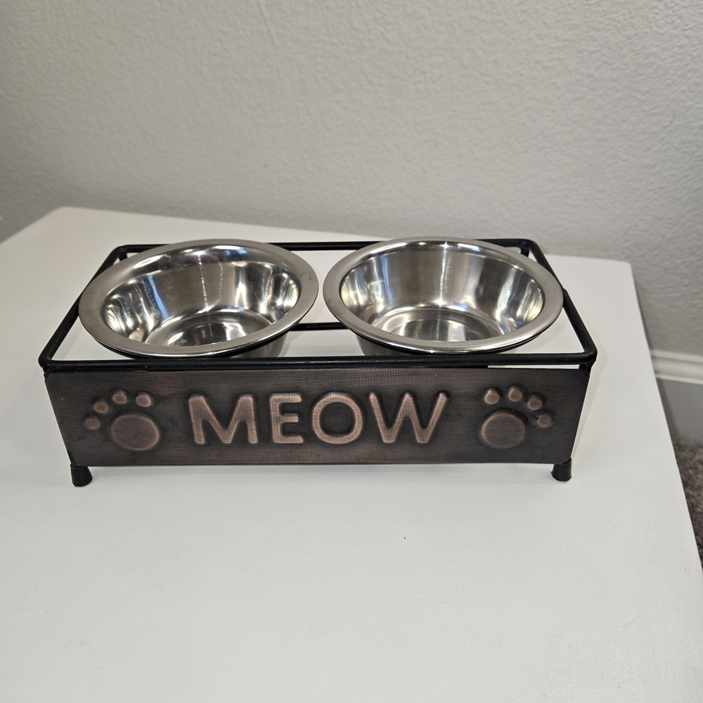 Double Pet Bowl with Stand #sold